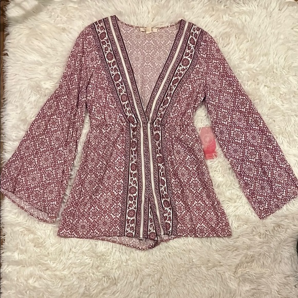 onetheland Pants - Onetheland Romper with Bell Sleeves